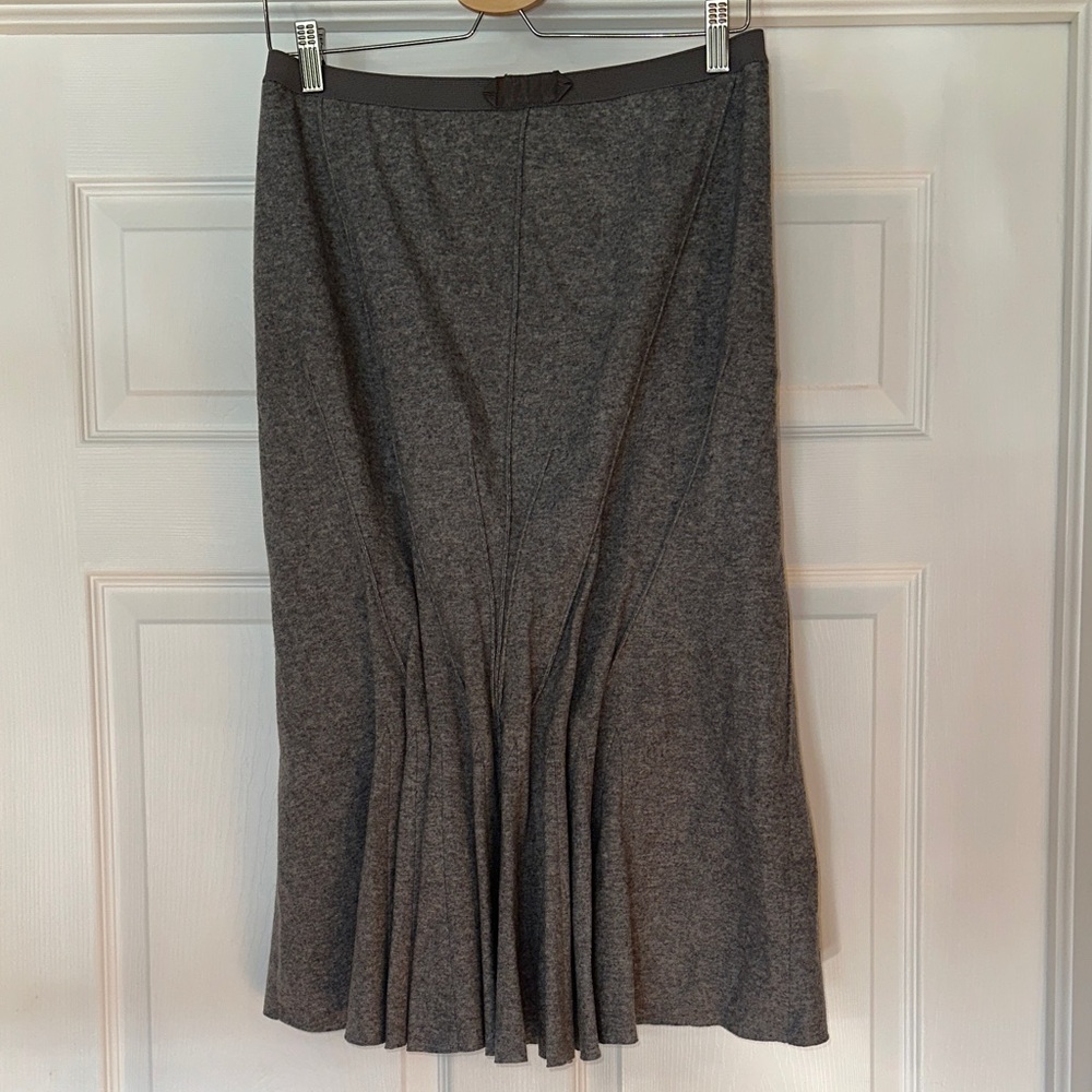 Marc Jacobs Gray 75% Wool A-Line Flared Skirt Size 4